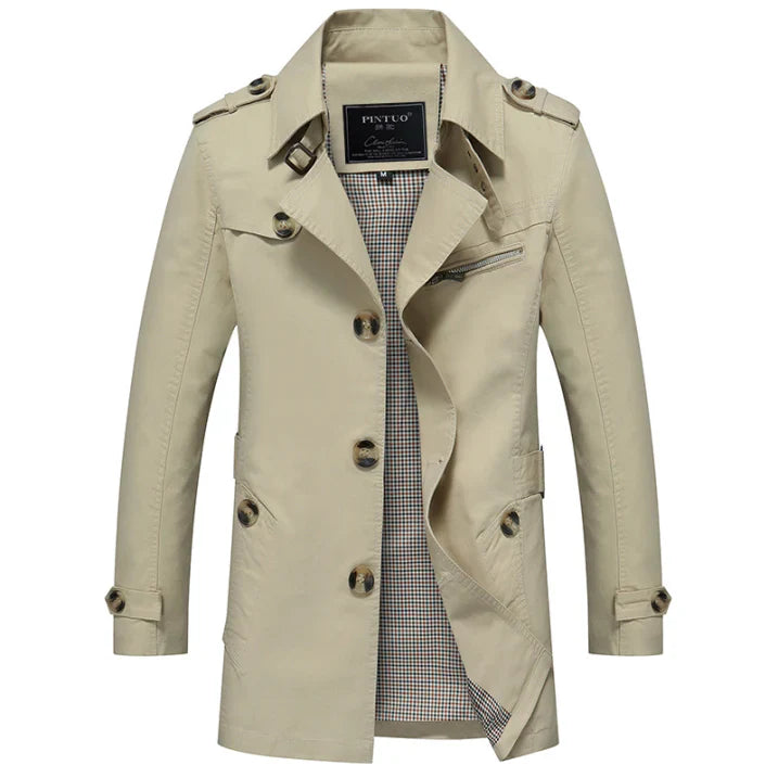 Men’s Stylish Trench Coat | Lightweight