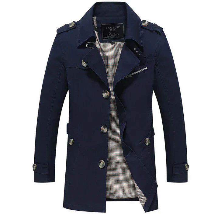 Men’s Stylish Trench Coat | Lightweight