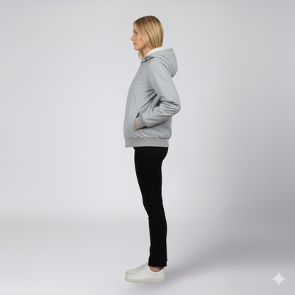 Liza | Winter Jacket - Oversized Reversible Zip-Up Outerwear for Women