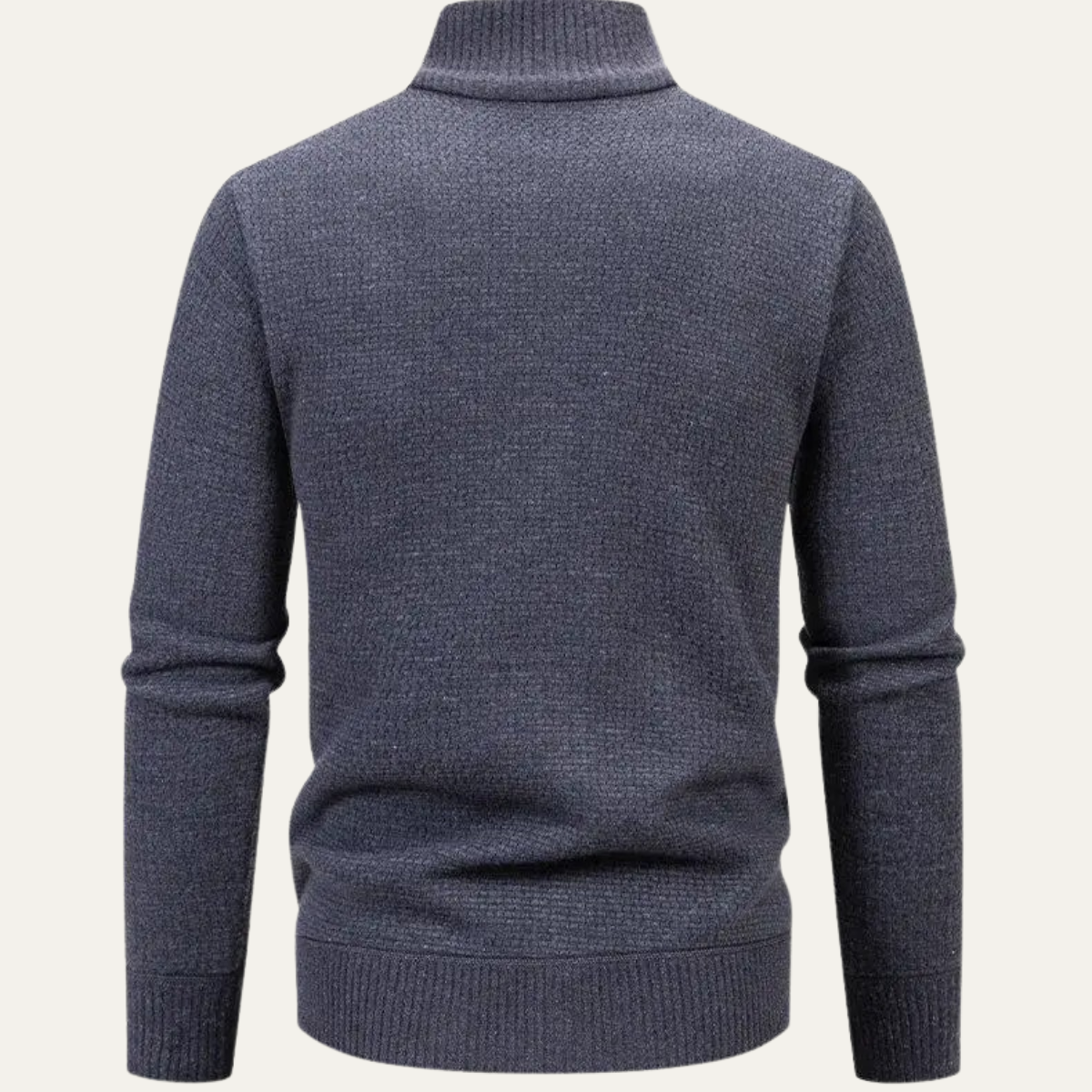 The Montefalco Men’s Casual Knitted Stand Collar Zip Cardigan