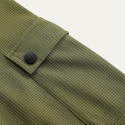 The Otranto Men’s Casual Waffle Knit Henley Shirt