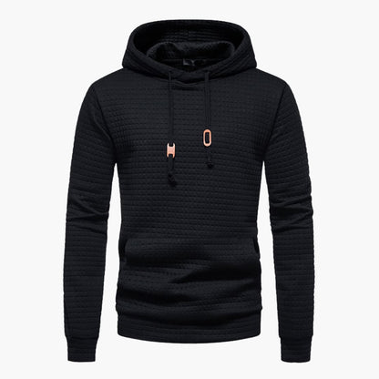 Warm Mens Graphic Hooded Sweatshirt for Winter - BritishElegance