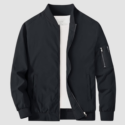 Men’s Classic Full Zipper Bomber Jacket