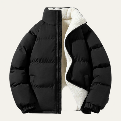 Men’s Reversible Sherpa Lined Puffer Jacket