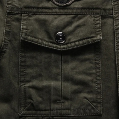 The Aberdeen Men's Trendy Cargo Cotton Jacket with Pockets