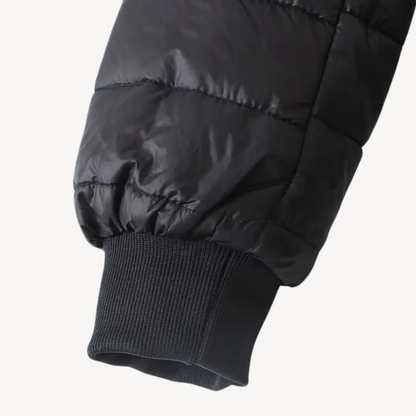 Women’s Faux Fur Lining Quilted Hooded Jacket