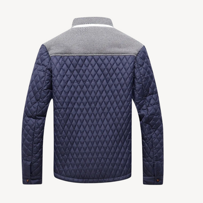 Quilted Colorblock Jacket Men