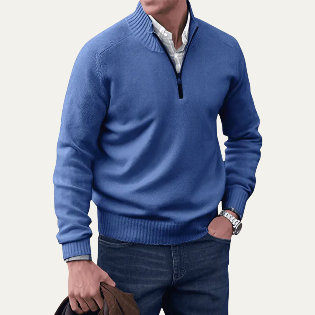 Men’s Quilted Zip-Up Utility Jacket