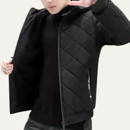 Men’s Modern Hooded Quilted Puffer Jacket