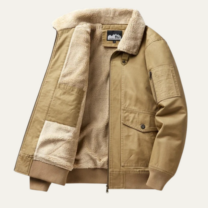 The Ironbridge Men’s Warm Winter Fleece Bomber Jacket