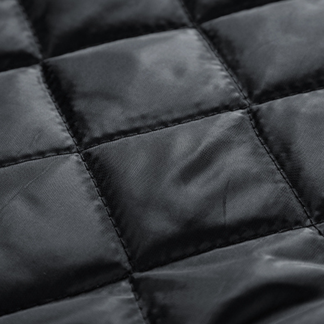 Men's Varsity Jacket - Wool Blend Body with Faux Leather Sleeves - Classic Letterman Style