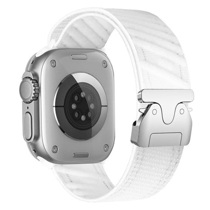 Durable Nylon Strap With Metal Buckle For Apple Watch