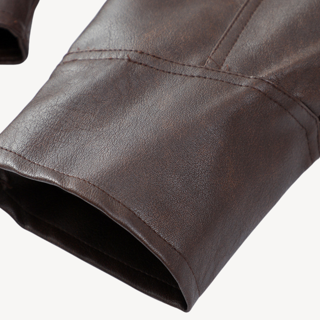Leather Puffer Blazer Jacket for Women
