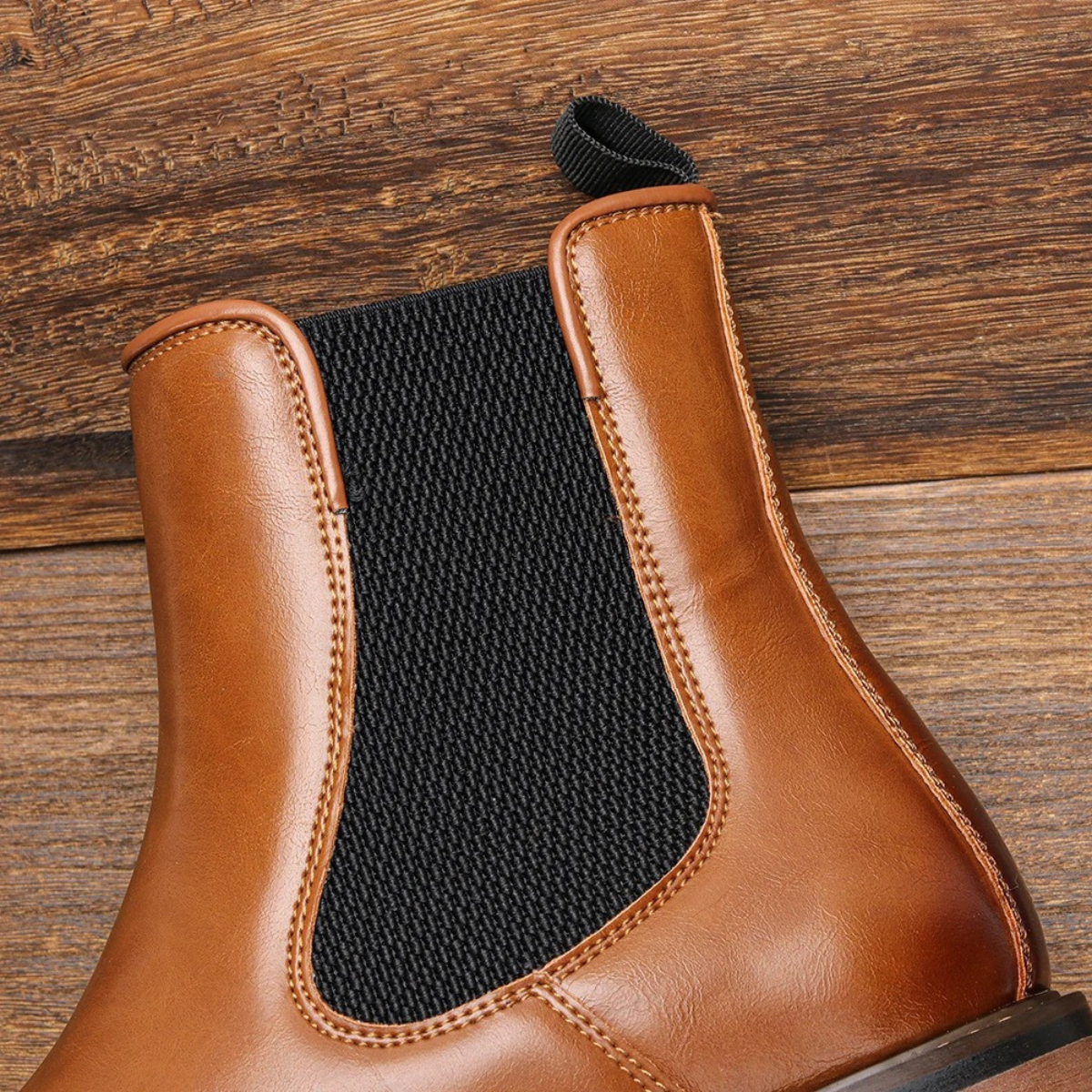 The Margate Men’s Classic Slip On Leather Chelsea Boots