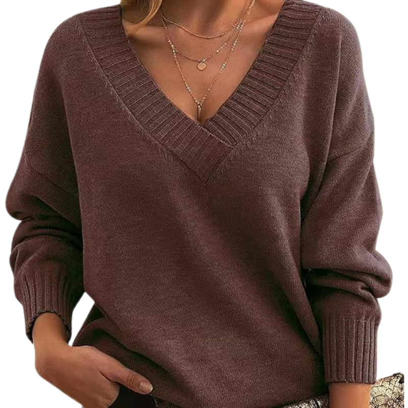 Soft Women's V-Neck Cashmere Sweater
