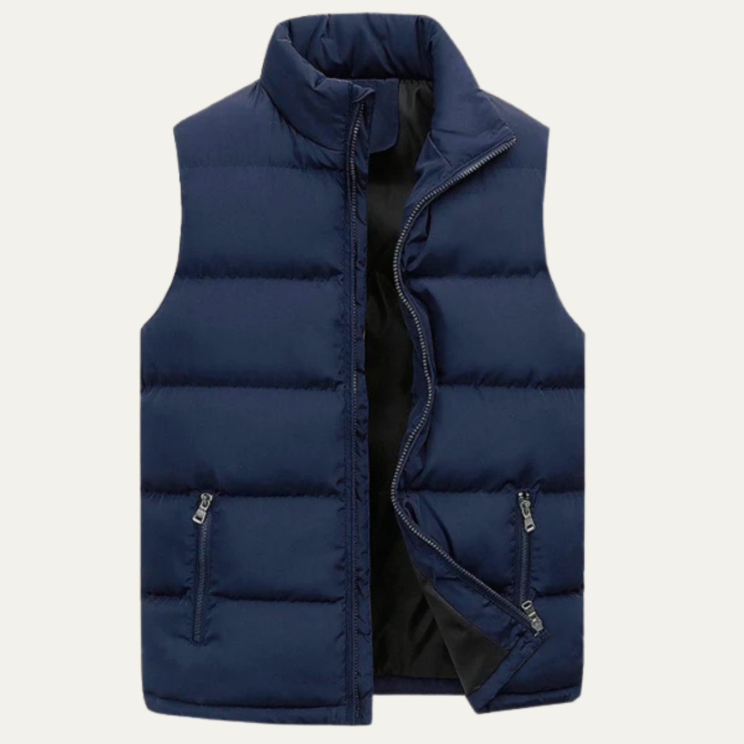 Men’s Padded Zip-Up Quilted Puffer Vest