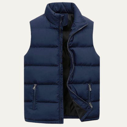 Men’s Padded Zip-Up Quilted Puffer Vest