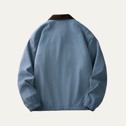 Men’s Oversized Textured Workwear Zip Jacket