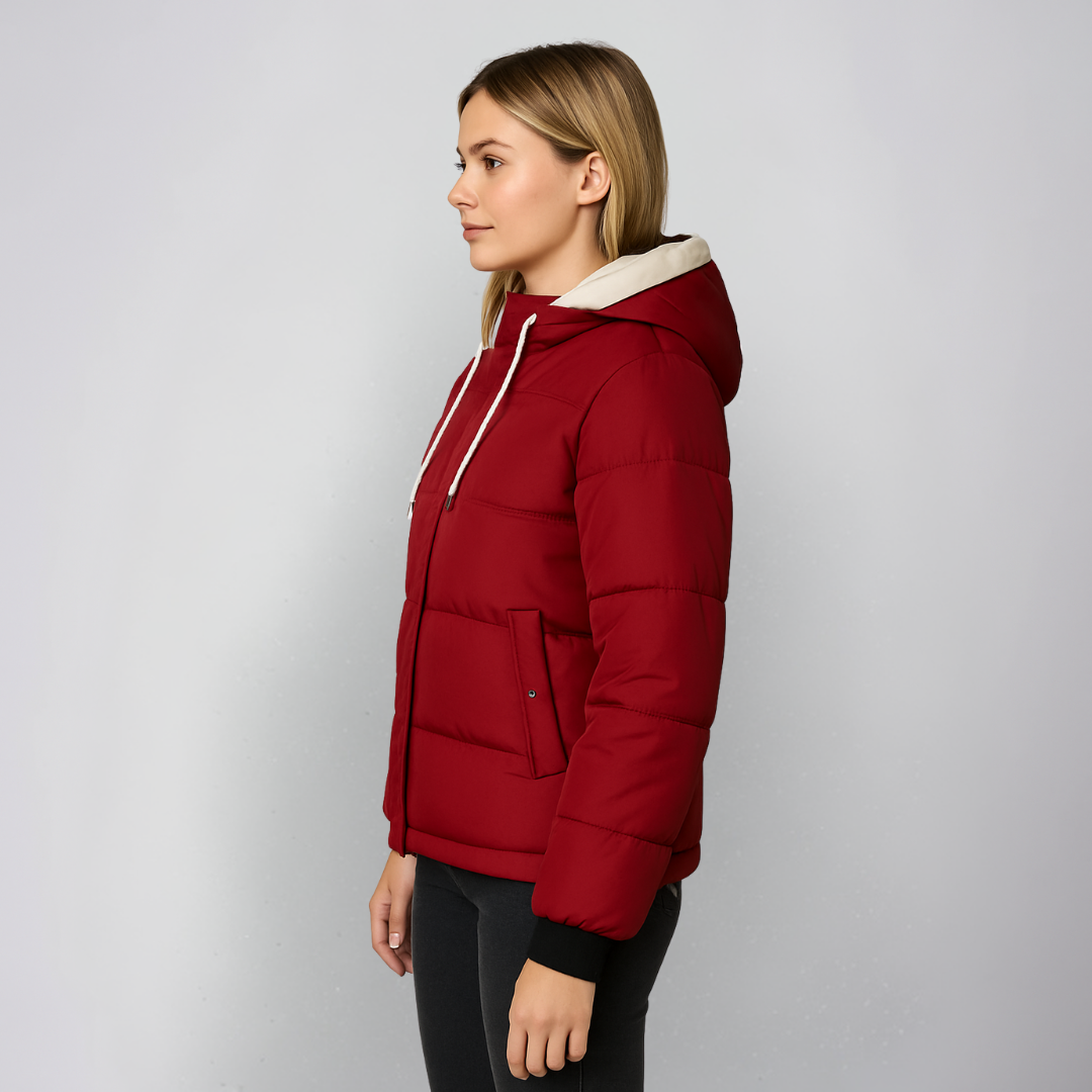 Mattea | Hooded Jacket - Fleece-Lined Winter Outerwear for Women