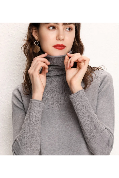 Warm Women's Cable Knit Winter Sweater