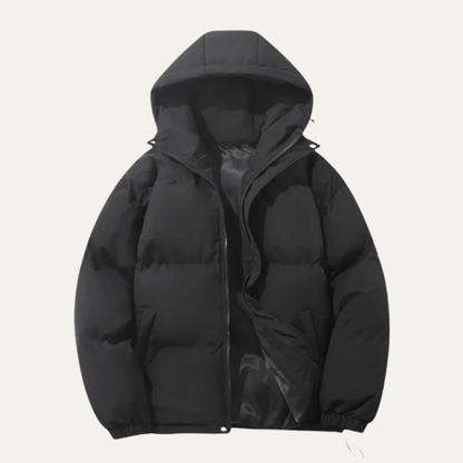 Men’s Insulated High Neck Hooded Puffer Jacket