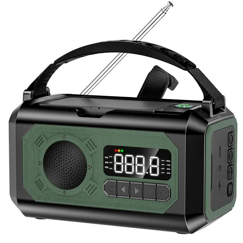 Portable Power Emergency Radio With Flashlight And NOAA - BritishElegance