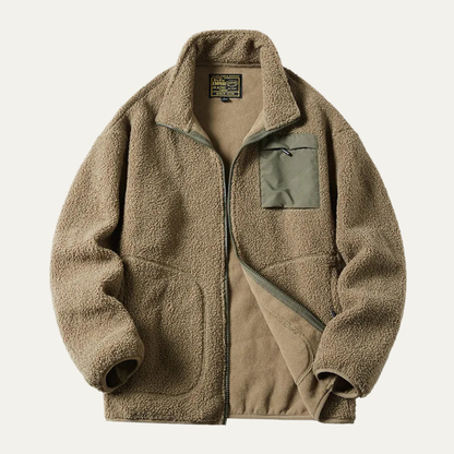 The Porta Venezia Men’s Thick Fleece Winter Warm Zip Up Jacket