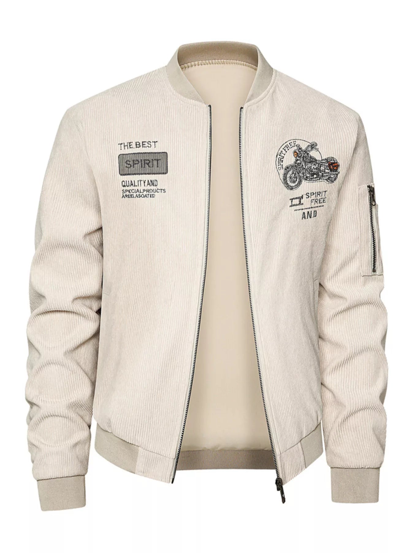 Big and Tall Corduroy Bomber Coat