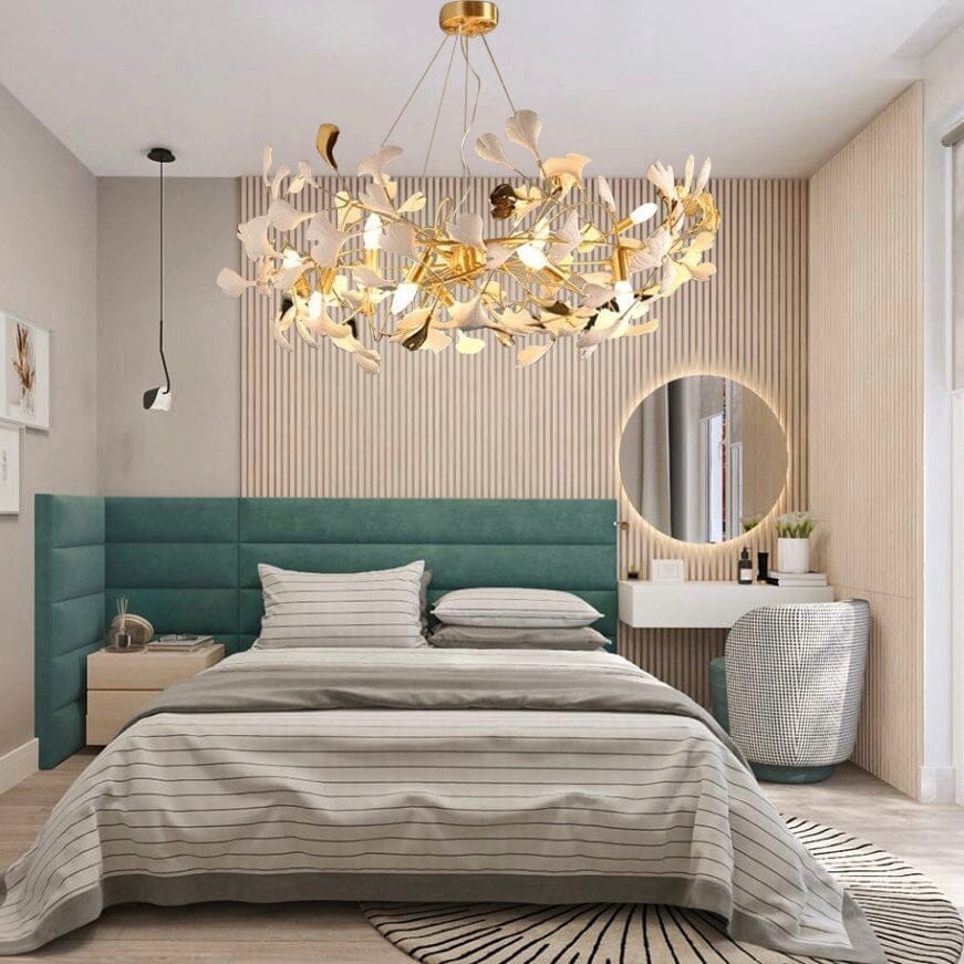 Elegant Glass Chandelier with Adjustable LED Warm Light