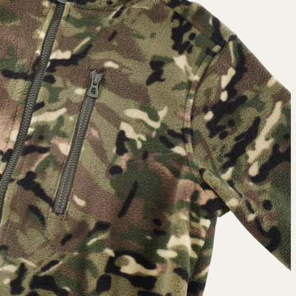 The Lecco Men’s Warm Outdoor Zip Up Fleece Camouflage Jacket