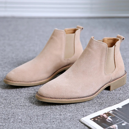The Roussillon Men’s Classic Smart Casual Suede Chelsea Boots