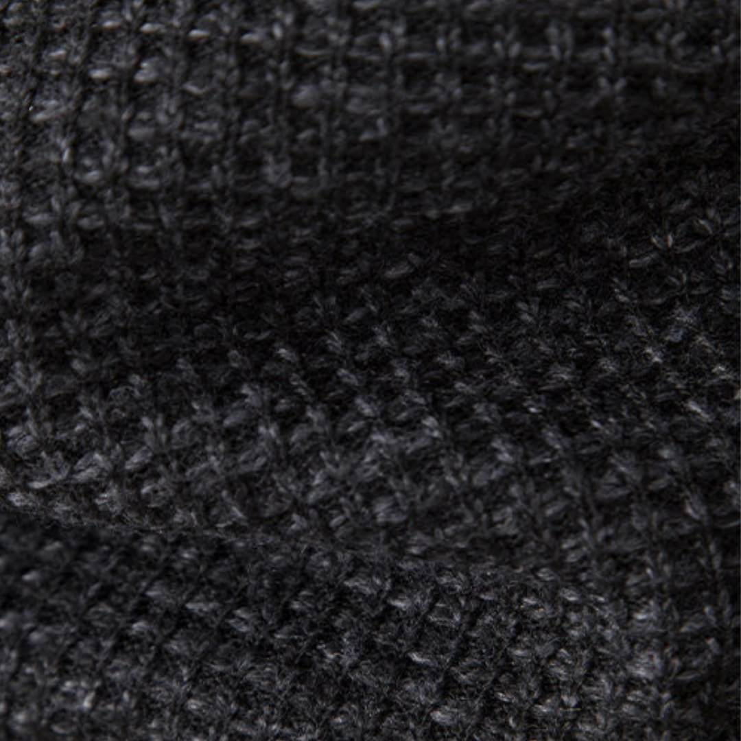 Men's Quilted Jacket with Knitted Sleeves - Warm Casual Outerwear