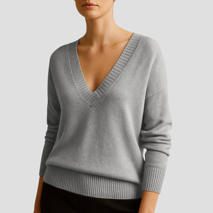 Women's Classic V Neck Sweater