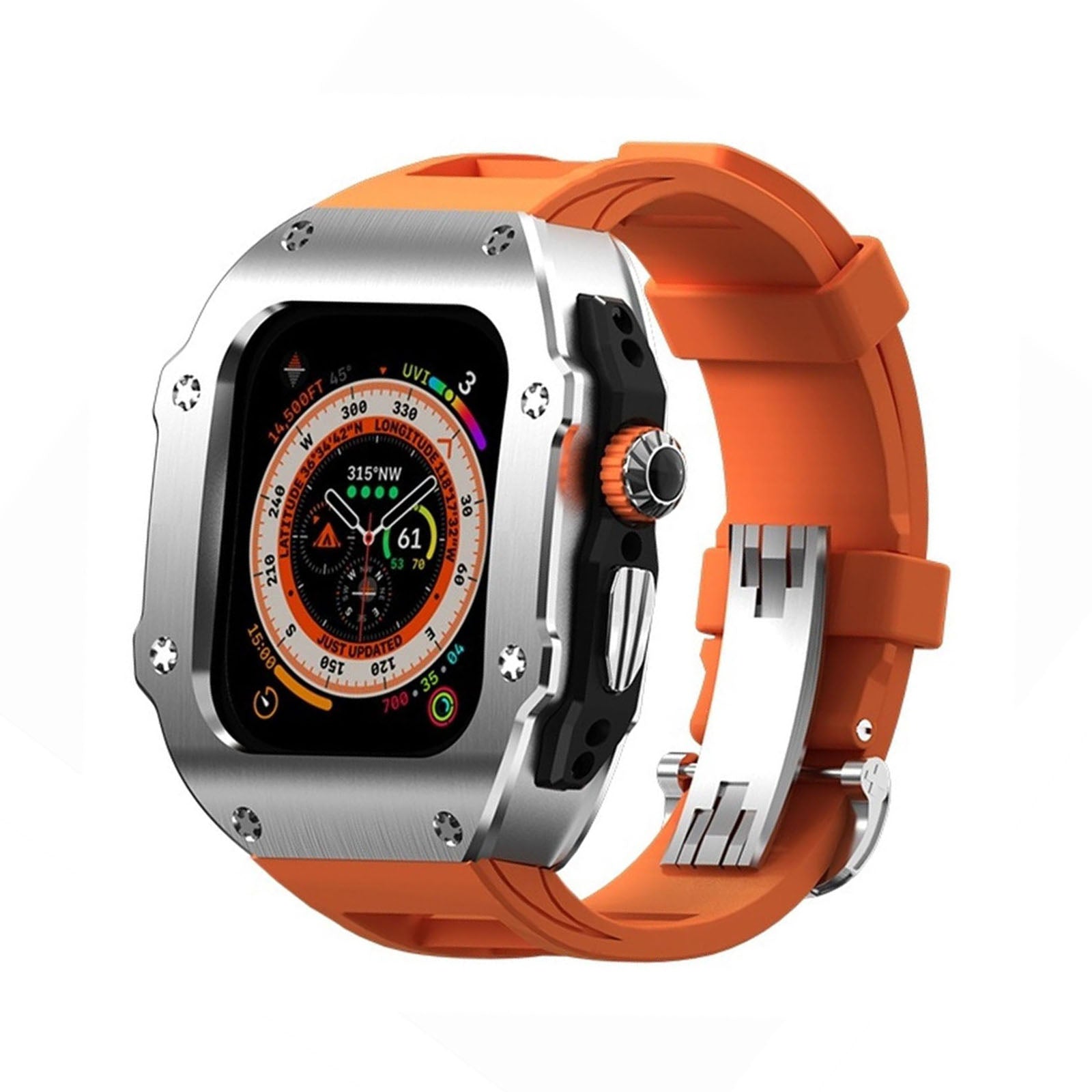 Durable Apple Watch Ultra Band Stainless Steel Strap - BritishElegance