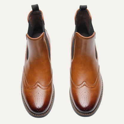 The Margate Men’s Classic Slip On Leather Chelsea Boots