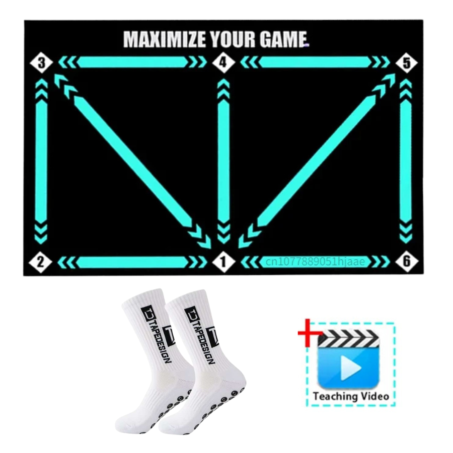 Elite Soccer Practice Mat and Coaching DVDs