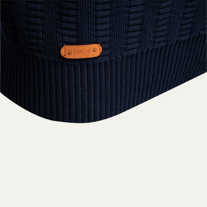 The Cotswold Men’s Half Zip Knit Winter Jumper