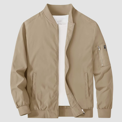 Men's Zippered Bomber Jacket | Lightweight