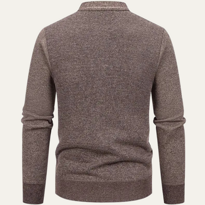 The Llangollen Men's Button Up Casual Knit Cardigan with Pockets