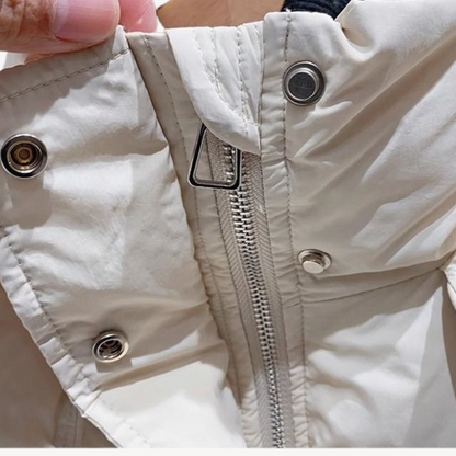 Puffer Jacket with Hood for Women