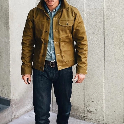 The Balmoral Men’s Retro Ranch Style Canvas Jacket