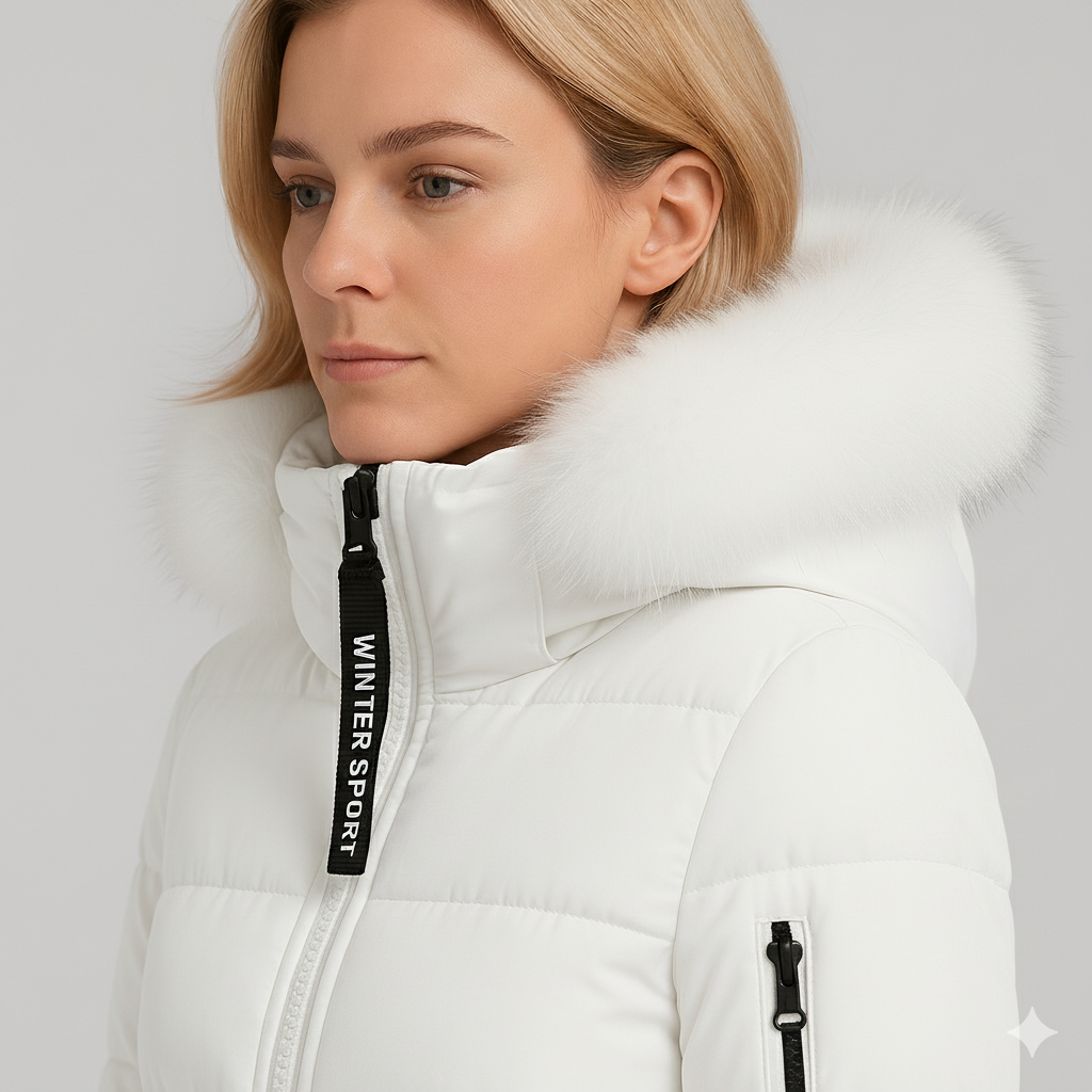 Alexis | Puffer Coat - Oversized Quilted Winter Outerwear with Fur Hood for Women