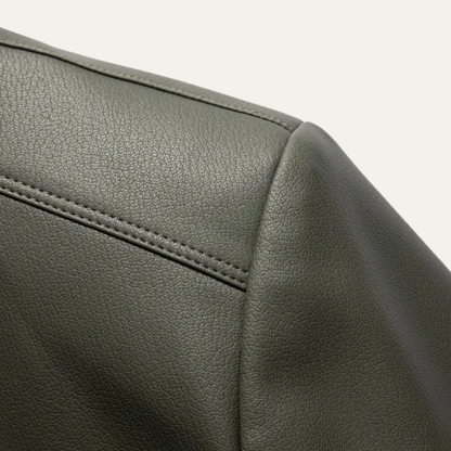 The Burford Men’s Premium Leather Casual Stand Collar Jacket