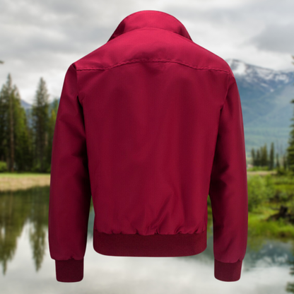 Men’s Classic Zip Front Harrington Jacket