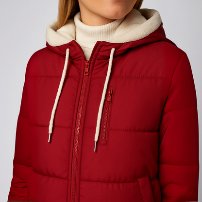 Mattea | Hooded Jacket - Fleece-Lined Winter Outerwear for Women
