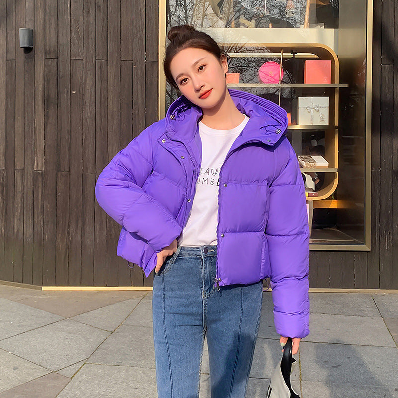 Warm Cozy Women's Short Parka Jacket