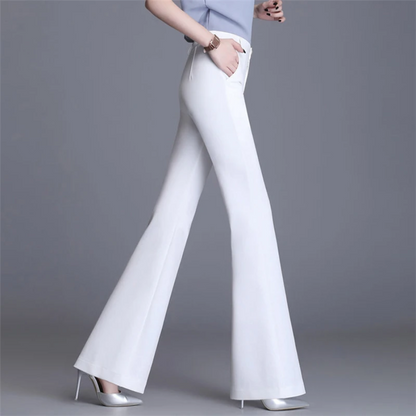 Women's Fitted High Waisted Wide Leg Pants