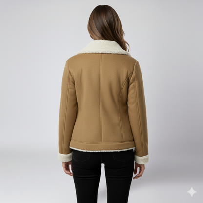Glaiza | Winter Jacket - Soft-Lined Outerwear with Turn-Down Collar for Women
