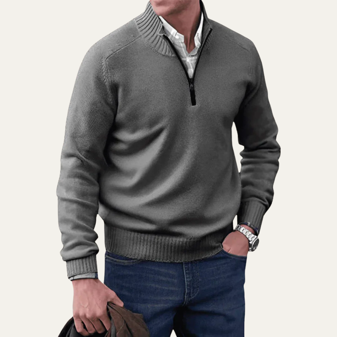 Men’s Quilted Zip-Up Utility Jacket