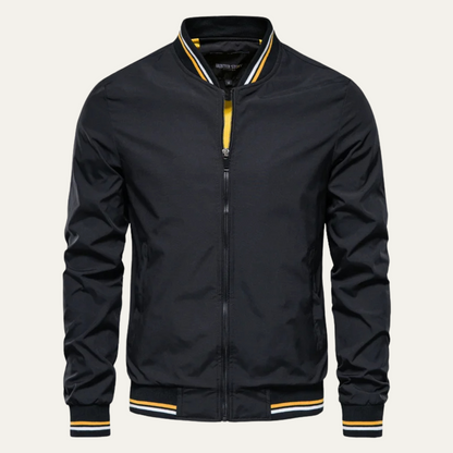 Men’s Lightweight Striped Bomber Jacket